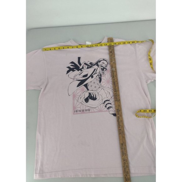 RARE Demon Slayer Kimetsu No Yaiba Nezuko Kamado Manga Anime Pink T-Shirt Mens L - Picture 8 of 8